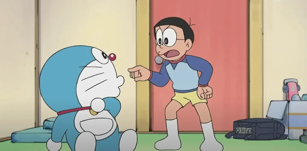 Download Doraemon X APK 1.3c Latest Android Version 2026 8 Nobita is angry with Doraemon for not helping him with the magical gadgets